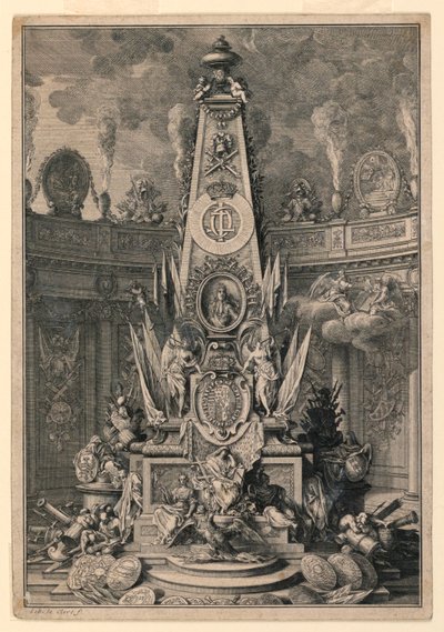A Tomb Monument of Charles IV of Lorraine by Sebastien Leclerc