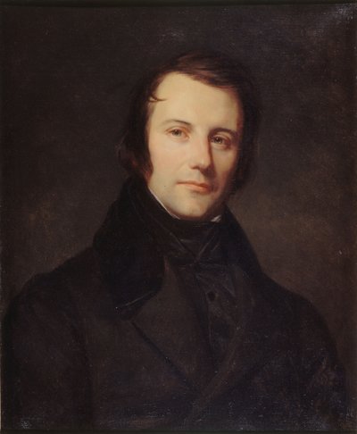 Portrait of Edgar Quinet by Sebastien Melchior Cornu