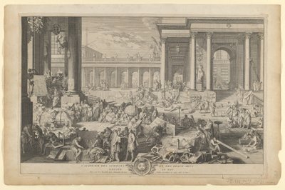 The Academy of Sciences and Fine Arts by Sebastien the Elder Leclerc