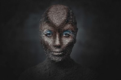 Earthy Figure Blue Gaze by See Plus