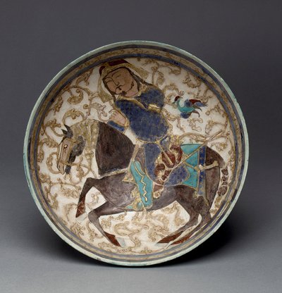 Bowl with Prince on Horseback from Iran by Seljuq Dynasty Seljuq Dynasty