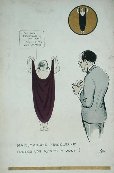 The Artist Drawing Madeleine Vionnet from 
