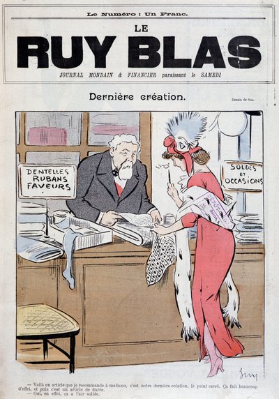 Marianne and Poincaré - by Sim, in “Ruy Blas” from 20/01/1912 by Sem