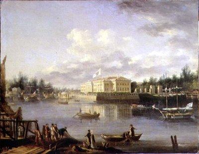 View of the Kamennostrovskiy Palace across the Bol