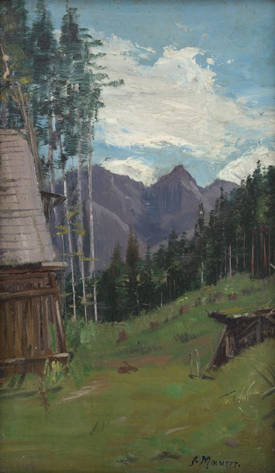 View into the Mountains near Radmer in Upper Styria by Serafin Maurer