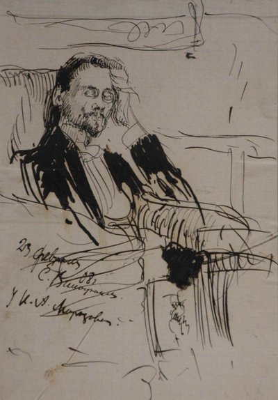 Portrait of Alexey Alexandrovich Bakhrushin, 1908 by Sergei Arsenevich Vinogradov