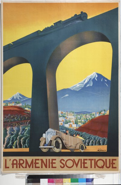 Soviet Armenia (Poster of the Intourist company) by Sergei Dmitrievich Igumnov