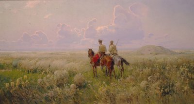 Cossacks in the Steppe by Sergei Ivanovich Vasilkovsky