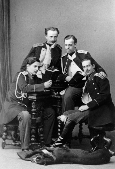Grand Dukes Alexander Alexandrovich and Vladimir Alexandrovich of Russia, c. 1870-1875 by Sergei Lvovich Levitsky