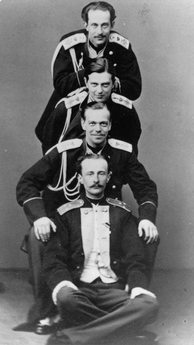 Grand Dukes Alexander Alexandrovich and Vladimir Alexandrovich of Russia, c. 1870-c. 1875 by Sergei Lvovich Levitsky