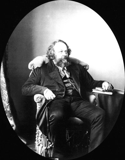 Mikhail Bakunin, Russian revolutionary and theorist of anarchism by Sergei Lvovich Levitsky