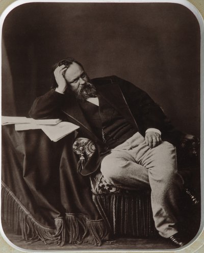 Portrait of Aleksandr Ivanovich Herzen by Sergei Lvovich Levitsky