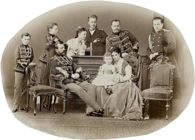 The Family of Emperor Alexander II of Russia by Sergei Lvovich Levitsky