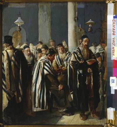Shabbat Prayer by Sergei Nikitich  Yuzhanin