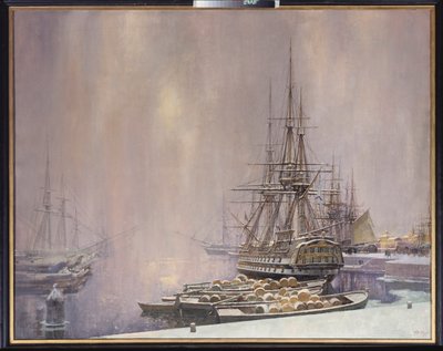 Kronstadt in Winter by Sergei Varlenovich Pen