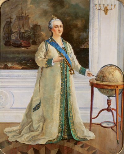 Empress Catherine II in Naval Full Dress by Sergei Varlenovich Pen