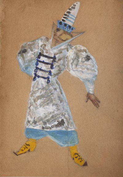 Costume Design for the Opera The Golden Cockerel by N. Rimsky-Korsakov by Sergei Vasilievich Malyutin
