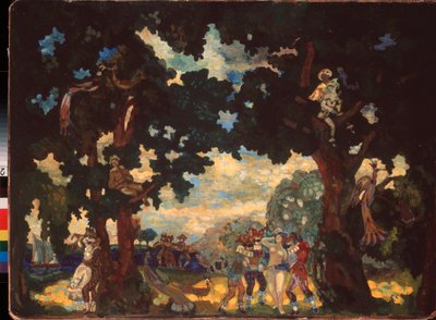 Arlequinade by Sergei Yurevich Sudeikin