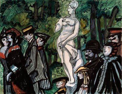 In the Summer Garden by Sergei Yurevich Sudeikin