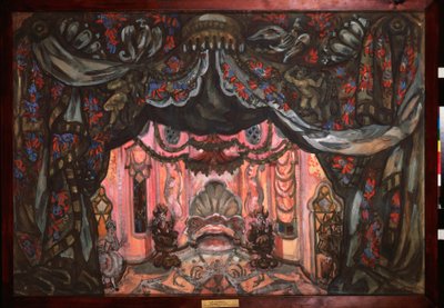 Preparatory decor for the play 