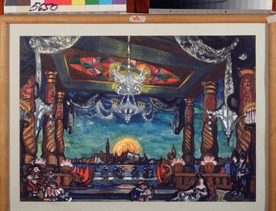 Stage Design for the Opera The Tales of Hoffmann by J. Offenbach by Sergei Yurevich Sudeikin