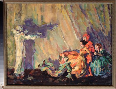 Clowns, Pagliacci by Sergei Yurevich Sudeikin