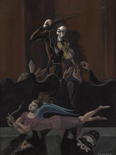 Paganini. Design for the Ballet Paganini by Sergei Rachmaninoff by Sergei Yurievich Sudeykin