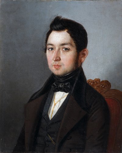 Portrait of Ivan Ivanovich Molnar by Sergey Ivanovich Khlobystayev