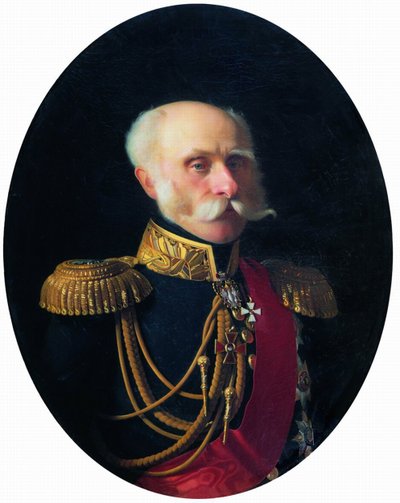 Portrait of Count Fyodor Petrovich Litke by Sergey Konstantinovich Zaryanko