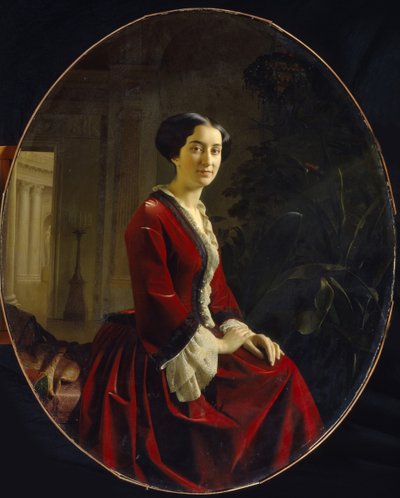 Portrait of Countess Yelizaveta Christoforovna Abamelik-Lazareva by Sergey Konstantinovich Zaryanko