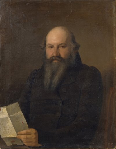 Portrait of Osip Mikhaylovich Senkov by Sergey Konstantinovich Zaryanko