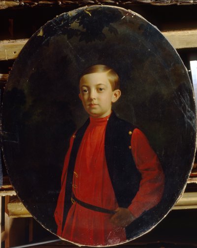 Portrait of Tsarevich Nicholas Alexandrovich of Russia, 1843-1865 by Sergey Konstantinovich Zaryanko