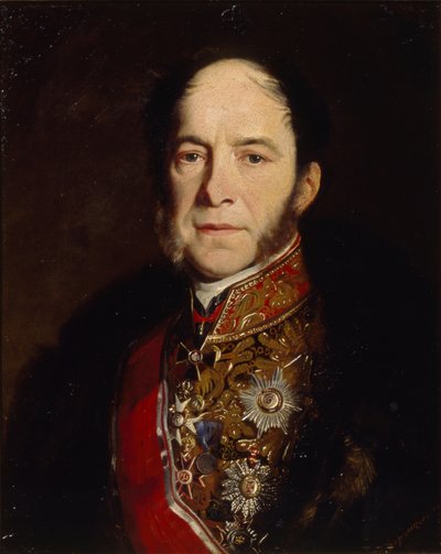 Portrait of the General admiral Kondrati Kondratievich Stoffregen by Sergey Konstantinovich Zaryanko
