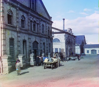 Mechanical Shops for Finishing Castings at Kasli Iron Works, 1905-1915 by Sergey Prokudin Gorsky