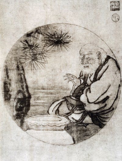 Portrait of Lao-Tzu, Chinese philosopher from the 6th century BC, drawing by Sesshu Toyo (1420-1506), Japanese civilization, Muromachi period by Sesshû Tôyô