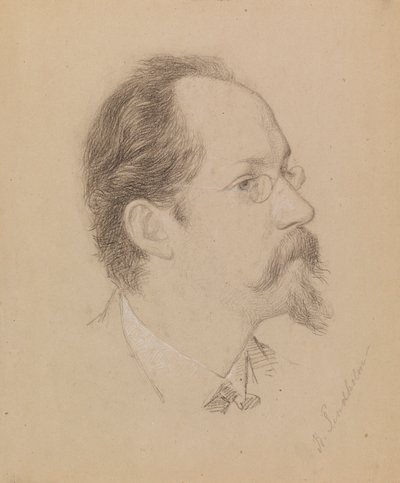 Artist Berndt Lindholm by Severin Falkman