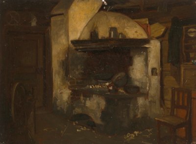 Stove in the Cottage by Severin Falkman