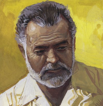 Ernest Hemingway by Severino Baraldi