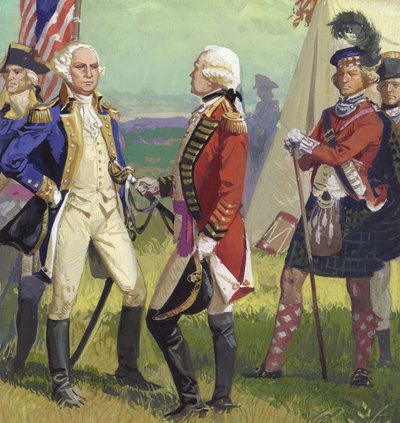 Surrender of Lord Cornwallis to George Washington by Severino Baraldi
