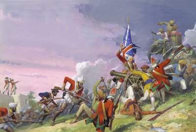 The Battle of Plassey by Severino Baraldi