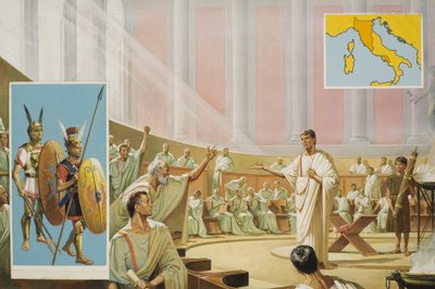 Threat of the Sabine Tribes by Severino Baraldi