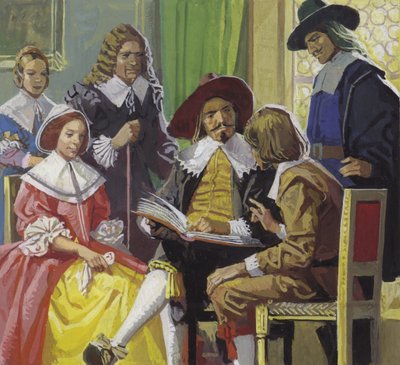 William Dampier Trying to Settle Down in England by Severino Baraldi