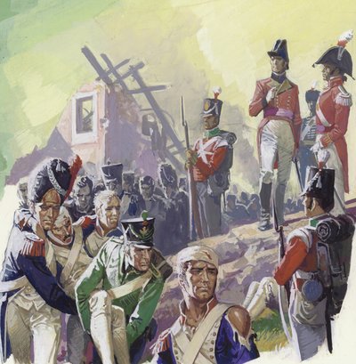 Wounded Soldiers After the Battle of Waterloo by Severino Baraldi