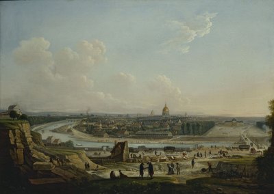 General View of Paris, Taken from the Hill of Chaillot, in 1818 by Seyfert