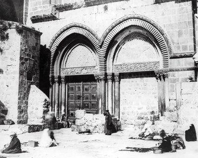 Entrance to the Church of the Holy Sepulchre by Sgt. James M. McDonald