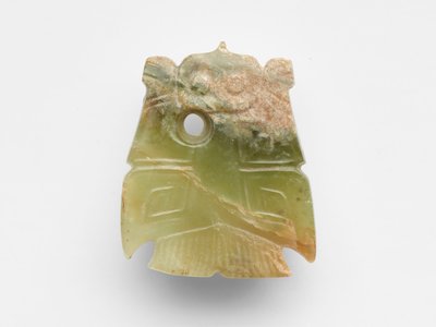 Pendant in the form of a bird, reworked, c.1300-1050 BC by Shang Dynasty Chinese School