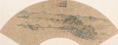 Landscape After Wen Zhengming by Shao Mi
