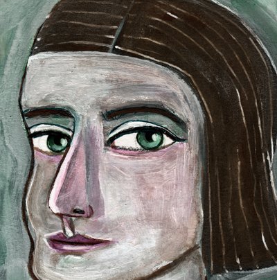 Enigmatic Green Eyes by Sharyn Bursic