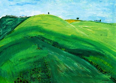Rolling Green Hills by Sharyn Bursic