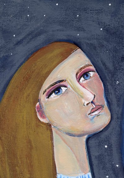 Stargazing Woman by Sharyn Bursic